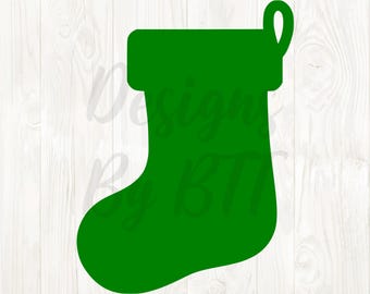 grüner Weihnachtsstrumpf, niedlicher Strumpf svg, Weihnachtsstrumpf png, Strumpf digitaler Download, Strumpf Clipart, Weihnachtsstrumpfbild
