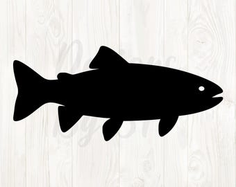 Forelle Silhouette svg, Forellenfisch png, Forelle Clip Art, Forelle Fischdesigns png svg, Forelle digitale Datei, Forellenbilder, Forellenumriss, Forelle svg