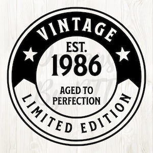 1986 svg png, 1986 svg, 1986 png, 1986 clip art, 1986 birthday svg, 1986 birthday png, 1986 svg file, est 1986 svg, born in 1986 svg, 1986