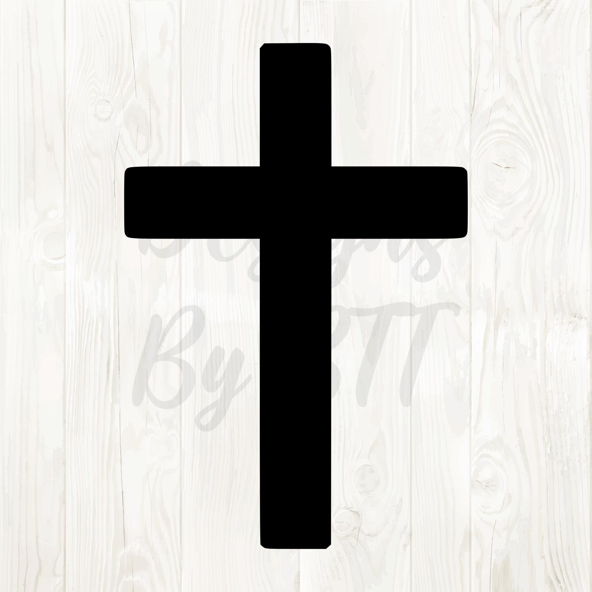 Cross Silhouette Clipart, Cross Svg Digital Download, Cross Png Files ...