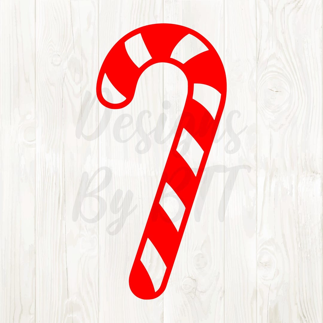 Candy Cane Svg Outline, Candy Cane Svg Png, Candy Cane Digital, Candy ...
