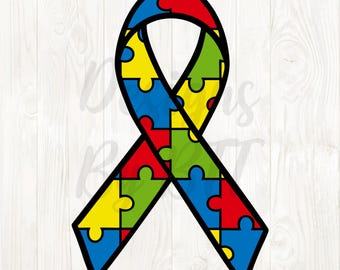 autism ribbon png, autism ribbon svg, autism awareness ribbon png, autism awareness digital download, autism awareness digital image, autism