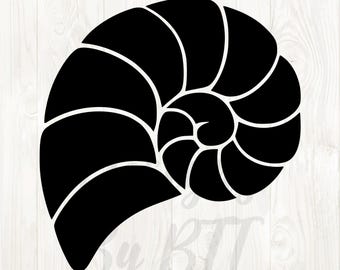 sea shell svg file, sea shell png, seashell silhouette, sea shell clipart, shell digital download, shell vector, shell clip art, shell png