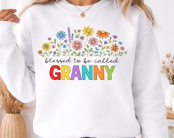 blessed to be called granny, blessed to be called granny png, called granny png, granny floral png, granny floral clipart, floral granny png