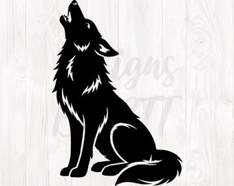 coyote howling at moon, howling coyote, coyote png, coyote silhouette, coyote clipart, coyote image, coyote digital download, coyote outline