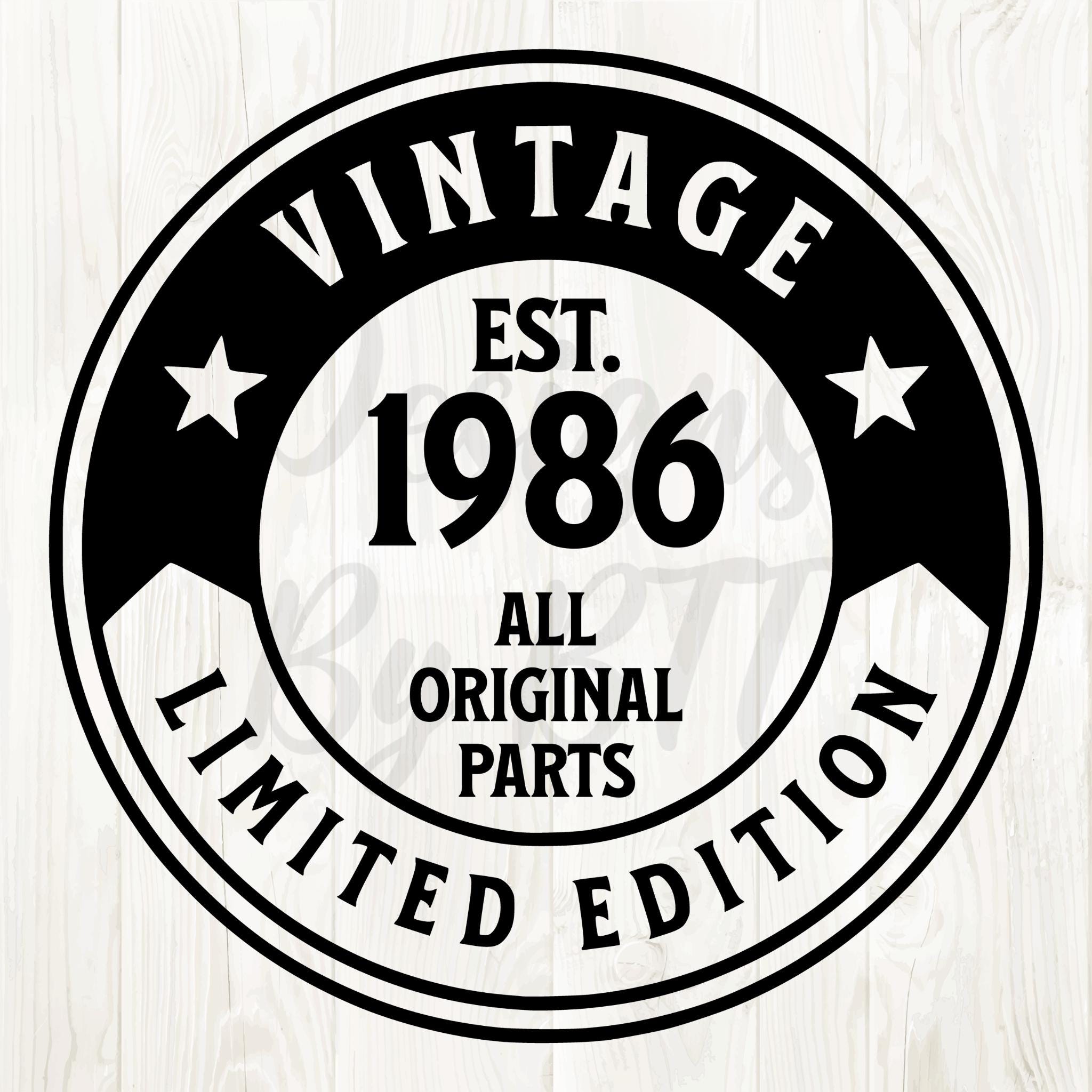 1986 Svg Png, 1986 Svg, 1986 Png, 1986 Clip Art, 1986 Birthday Svg ...