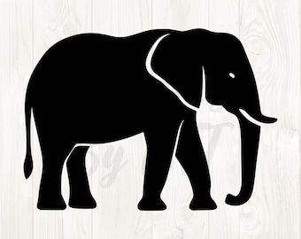 elephant silhouette svg, elephant png digital download, elephant silhouette clip art, elephant svg files, elephant vector, elephant designs