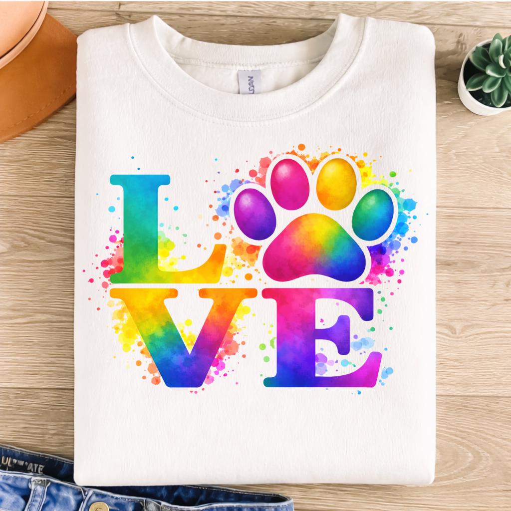 zampa di cane amore png, amore cane png, clip art amore cani, amante dei cani png, clipart cani colorati, design amore cane png, amore zampa di cane,