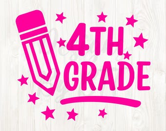 fourth grade teacher svg png, 4th grade png, fourth grade teacher svg, fourth grade teacher png shirts, 4th grade digital file, fourth grade