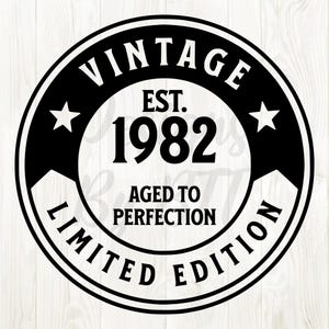 1982 svg png, 1982 svg, 1982 png, 1982 clip art, 1982 birthday svg, 1982 birthday png, 1982 svg file, est 1982 svg, born in 1982 svg, 1982
