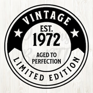 1972 svg png, 1972 svg, 1972 png, 1972 clip art, 1972 birthday svg, 1972 birthday png, 1972 svg file, est 1972 svg, born in 1972 svg, 1972
