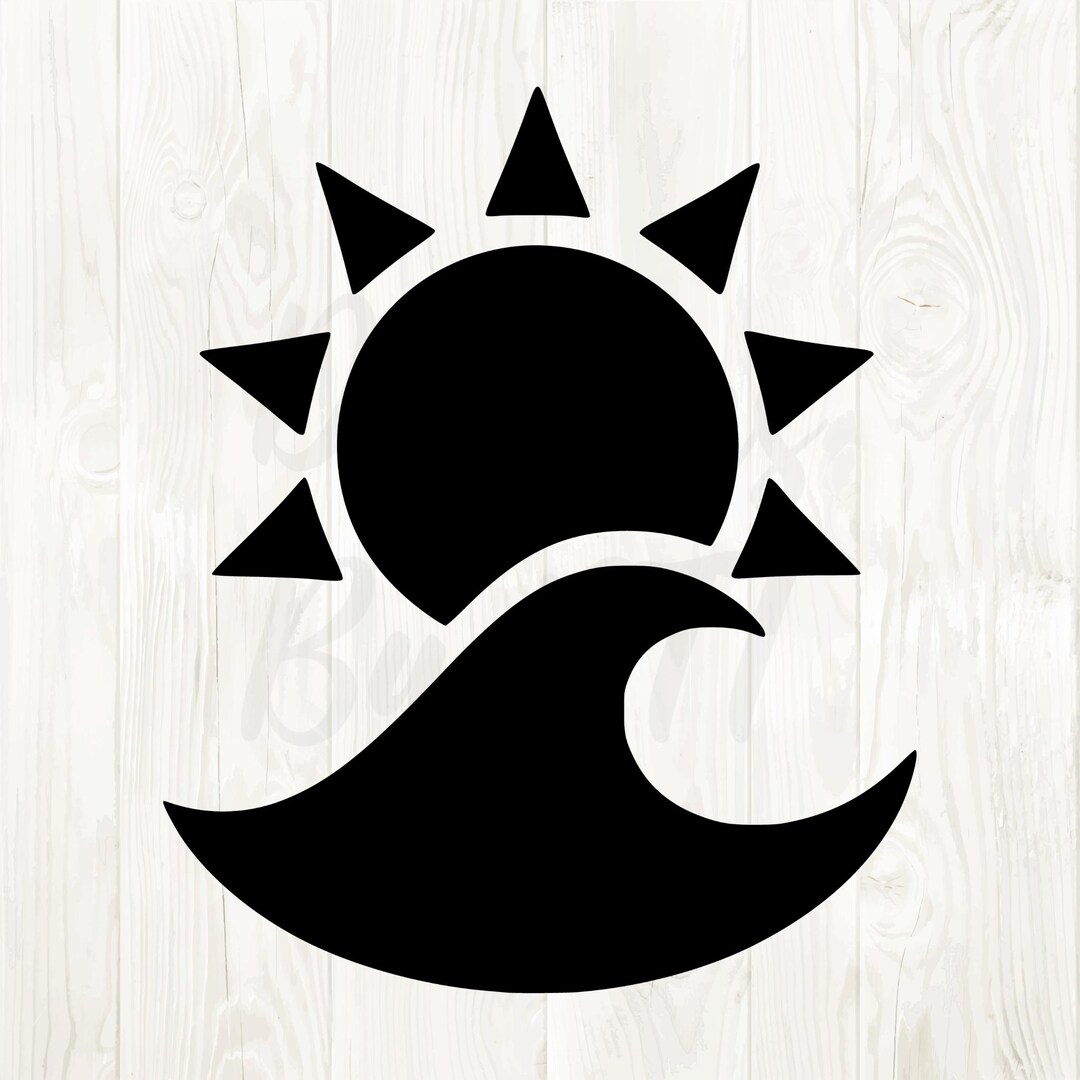 Sunwave Vector Wave Sun Svg, Sun Wave Png, Wave Silhouettes, Wave Logo, Wave Vector ...