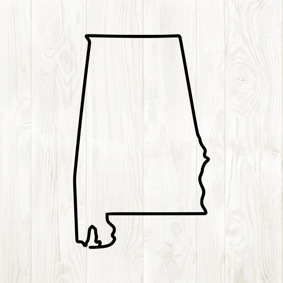 Alabama Vector File Alabama Png Designs, Alabama Svg Files, State of Alabama Outline Svg ...