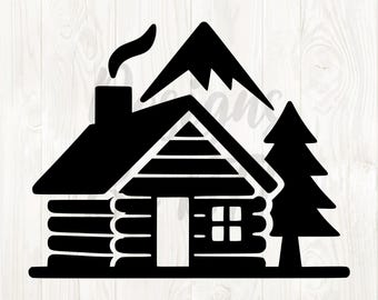 cabin silhouette, cabin svg, png cabin life, cabin clip art, cabin clipart, cabin digital downloads, cabin design, cabin digital, cabin png