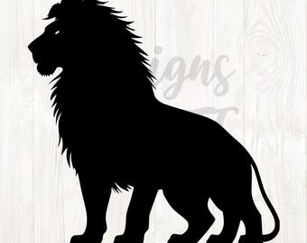 lion silhouette svg, lion silhouette png, lion silhouette, lion outline svg, lion outline png, black lion png, lion digital downloads, lions