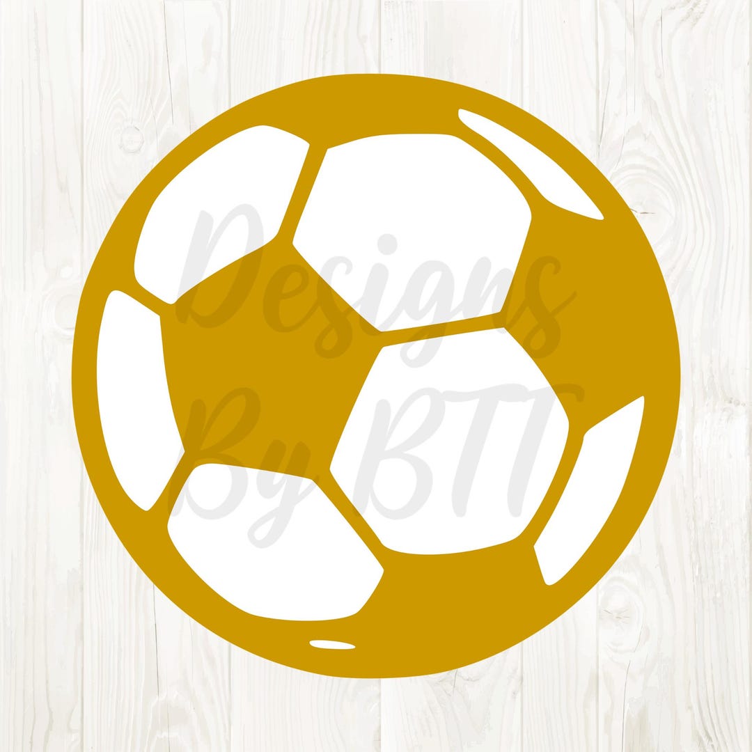 Gold Soccer Png, Soccer Ball Svg File, Soccer Ball Png File, Clipart ...