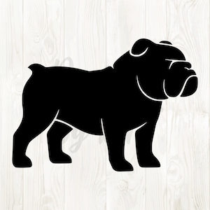 bulldog silhouette svg, bulldog sillhouette png, bulldog silhouette vector, bulldog digital image, black bulldog svg, bulldog digital image