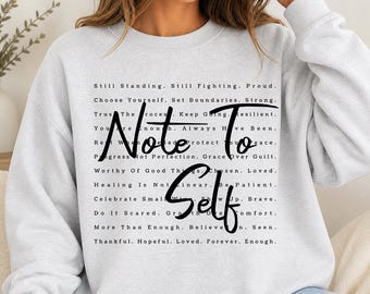 Nota personal PNG SVG, diseño de camiseta con texto inspirador sobre salud mental, digital, fondo transparente, uso comercial, descarga instantánea