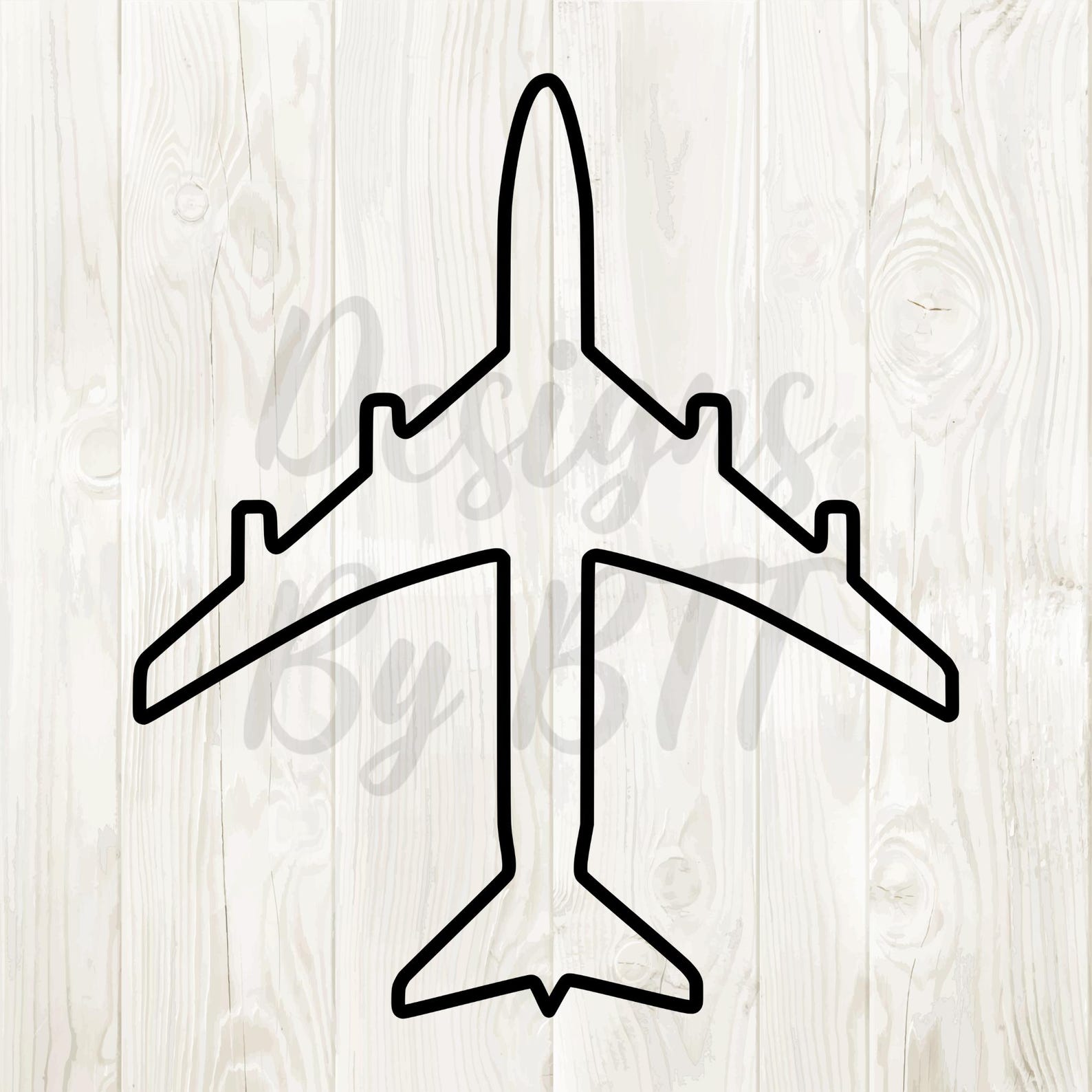 Airplane Outline, Airplane Svg File, Airplane Png Download, Airplane ...