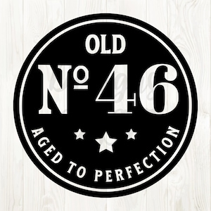 46歳の誕生日のSVG、46歳の誕生日のSVGデザイン、46歳の誕生日のSVGファイル、46歳の誕生日のPNG画像、46歳の誕生日のデジタルダウンロード、46歳の誕生日