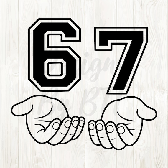 67 hands svg png, 67 hands svg, 67 hands png, 67 hands clipart, 67 hands digital download, 67 hands digital file, 67 hand design, 67 image