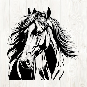 silhouette horse head svg, horse head, horse head silhouette, horse head digital download, horse head vector graphic, download horse images