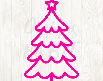 pink Christmas tree svg, Christmas pink tree png, pink Christmas tree clipart, pink Christmas tree design, Christmas pink svg file, xmas png
