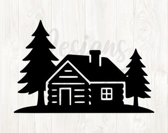 Kabine Szene svg, Kabine Silhouette Bild png, Kabine im Wald svg, Kabine Clipart, Kabine Umriss svg, Kabine Silhouette, Kabine svg Datei, Kabine