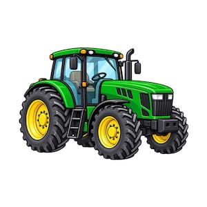 Jordbrukstraktor PNG, Clipart-design för landsbygden, present till bondeskjorta, företagsskylt för jordbruk, grödsäsong