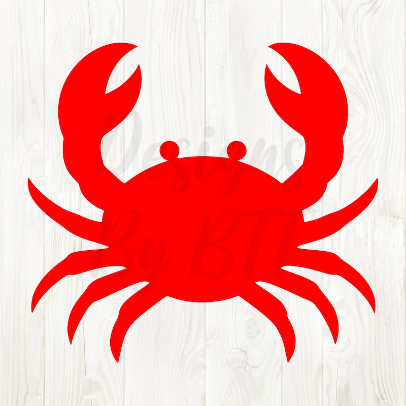 Red Crab Silhouette - Etsy
