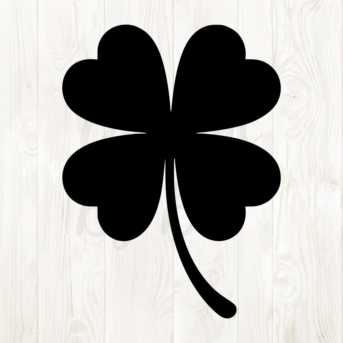 Clover Svg File Black and White, Black Clover Png, Clover Png, Clover ...