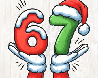 67 Christmas png, 67 clip art Christmas, 67 Christmas digital, 67 Christmas design, 67 Christmas graphic, six seven Christmas png, 67 xmas