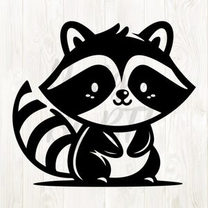 cute raccoon svg, cute raccoon png, cute raccoon clipart vector, raccoon digital download, raccoon silhouette svg, raccoon svg designs, png