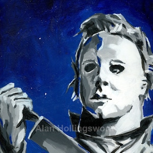 Michael Myers, Halloween,  John Carpenter, Art Print, Horror Art, stalker, Dark Art, Movie Monster, Classic Horror, Horror Film, Creature