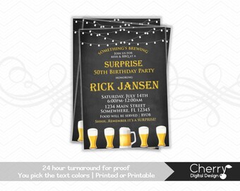 masculine invitation etsy