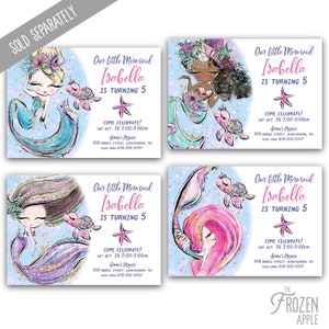 Printable Pink Mermaid Wall Art Instant Digital Download for | Etsy
