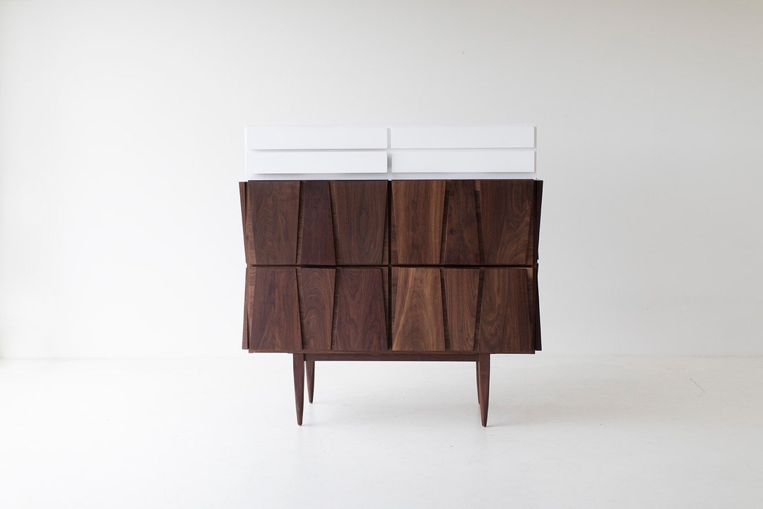 Modern Eiger Walnut Dresser Etsy