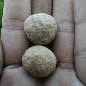Sandstone Shaman stone, ( mo-key balls, moqui marble) 14.1 grams tw