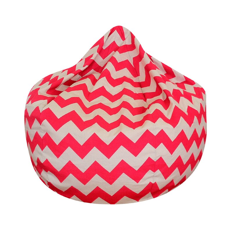 Chevron Bean Bag Chair Fluorescent Pink Etsy
