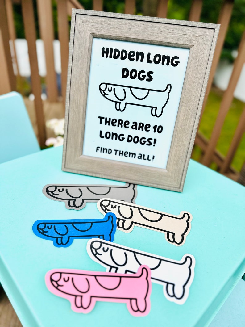 Hidden Long Dog Game - Printable Files - Etsy