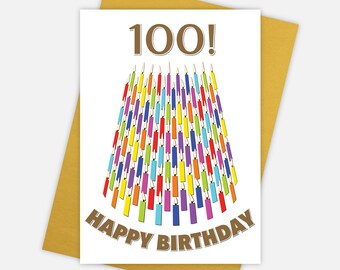 Carte Anniversaire Cent Ans Happy Birthday 100 Years Old Etsy Carte Anniversaire Cent Ans Happy Birthday 100 Years Old Etsy