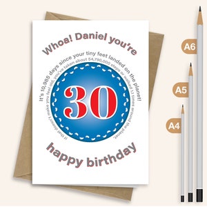 Drole De Carte De 30e Anniversaire Pour Lui Amoureux Des Etsy Canada