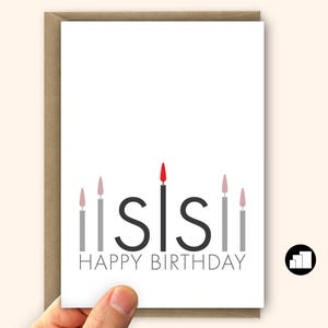 Cartão de aniversário para irmã, Cartão para irmã Feliz aniversário para irmã Cartão minimalista para irmã Escolha o tamanho e o interior personalizado