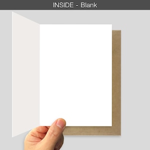 The picture shows the card open and blank inside.