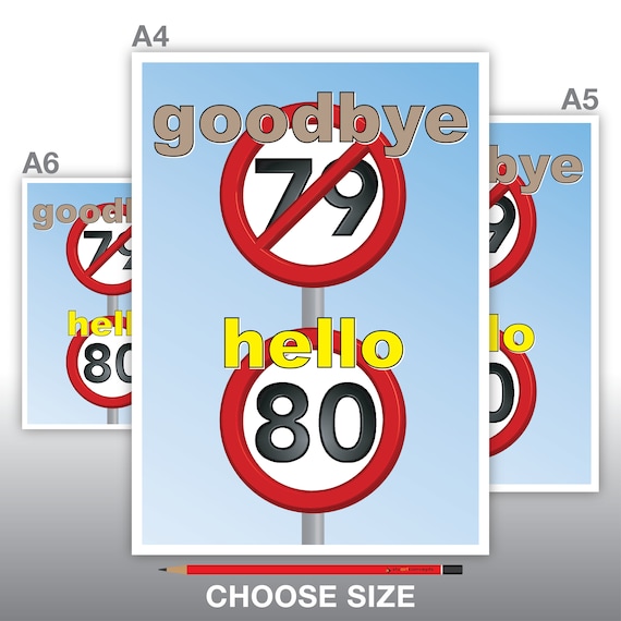 Téléchargement gratuit Images Grappige 80e Happy Birthday Card Voor Hem Voor Haar 80 Etsy actualisé salutations