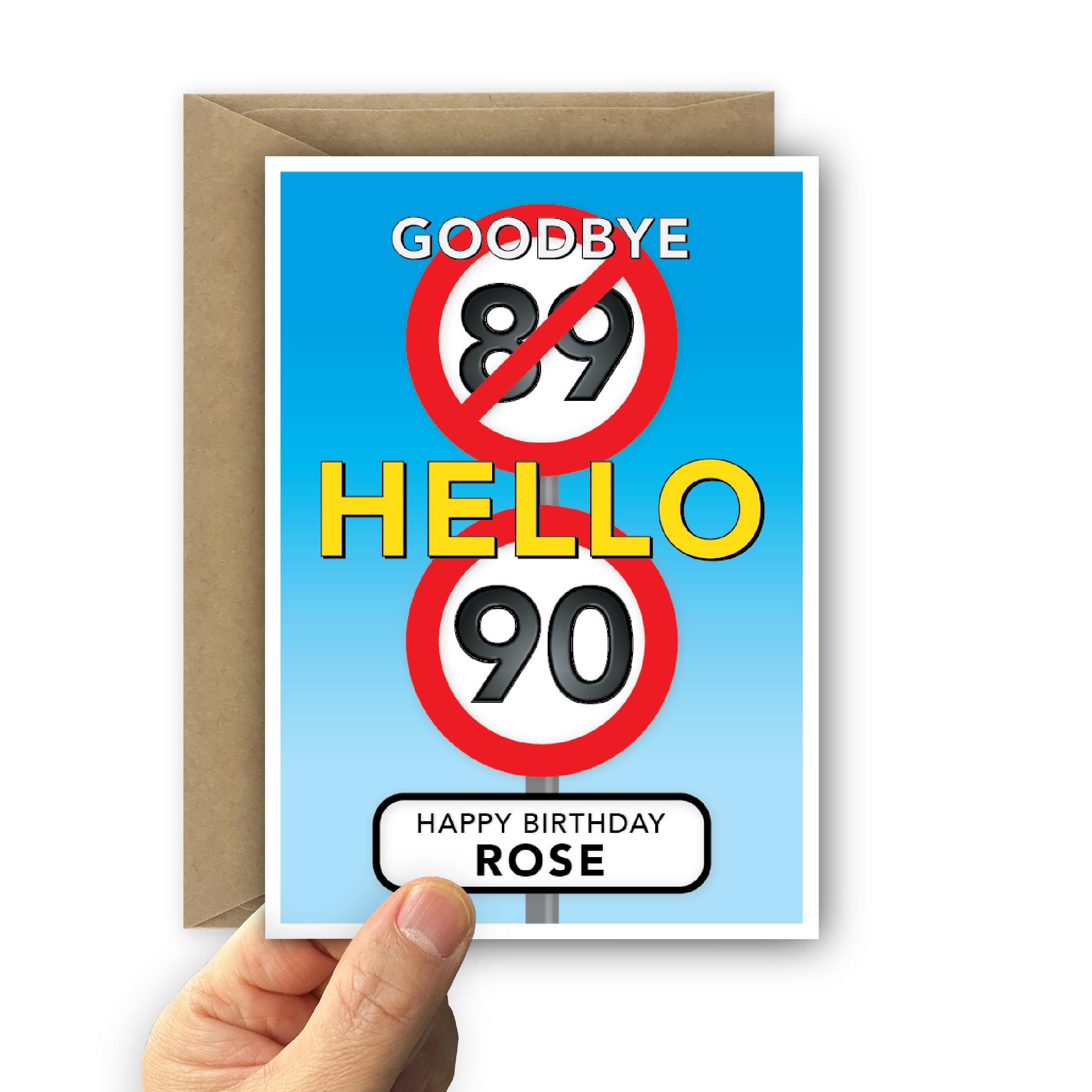 Words 'n' Wishes Carte D'anniversaire Pour Homme 90 Ans – Voeux