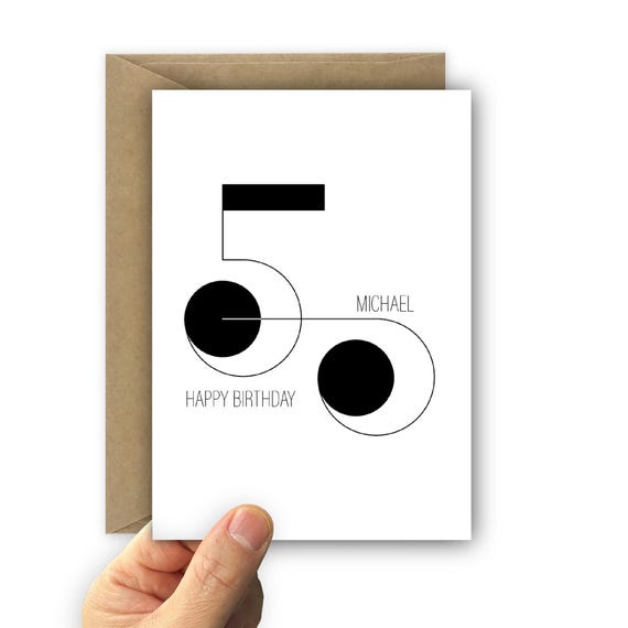InstaDecor Biglietto 50° Compleanno Laser Oro 20x20 Cm – Con Busta Kraft, Design 'Back In 1973', Per Uomo E Donna - 3