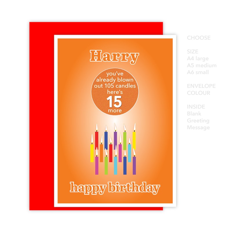 Funny 15th Birthday Card For Boy For Girl Edit Name 15 Bday Etsy
