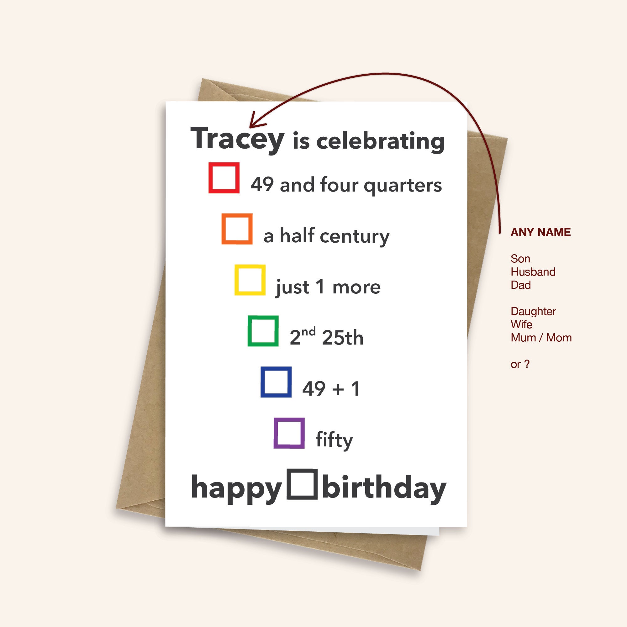 Funny 50th Birthday Card for Him or Her Avoiding 50 - Etsy Funny 50th Birthday Card for Him or Her Avoiding 50 - Etsy