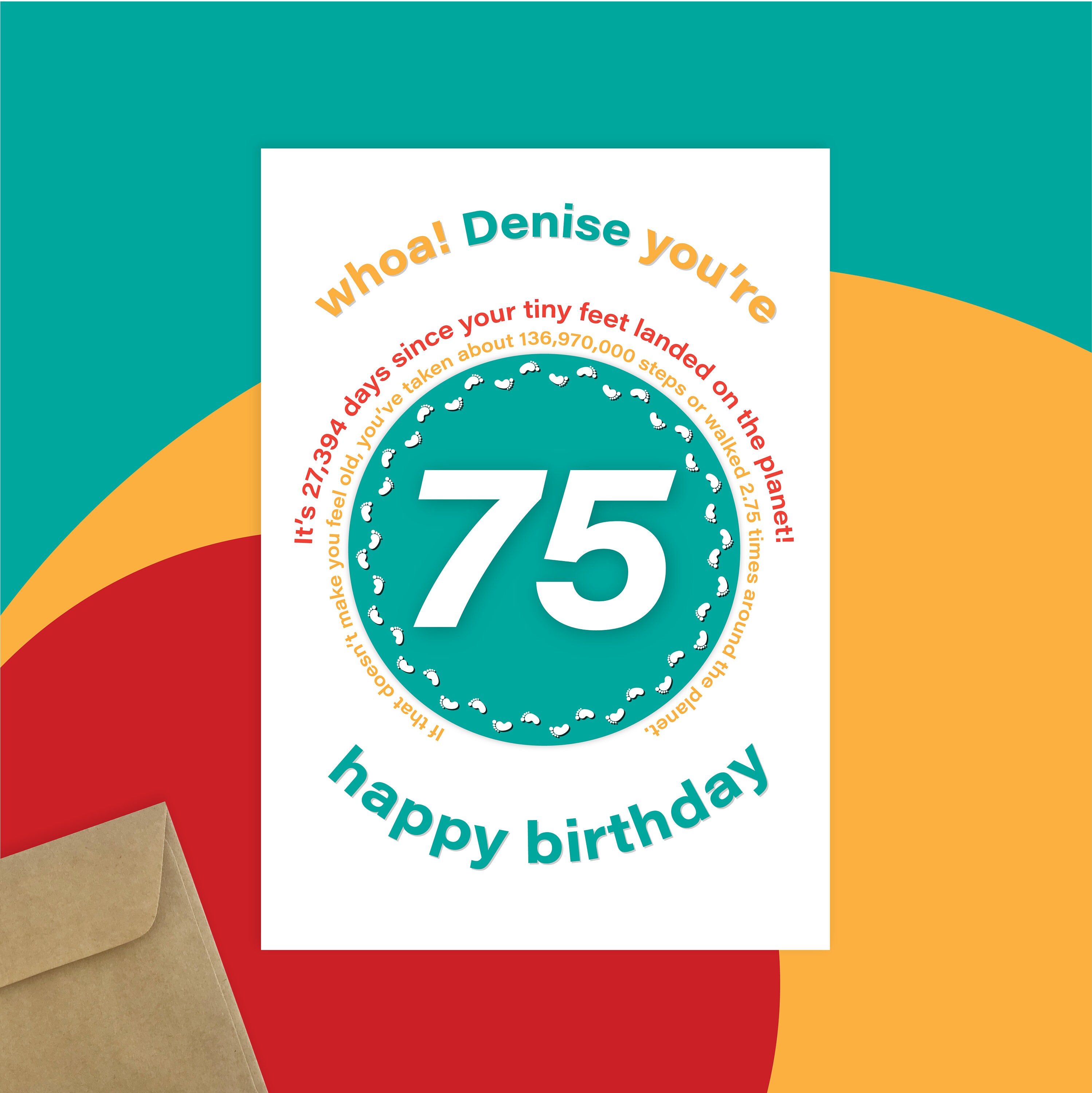 Personalised 75th Birthday Card for Her for Him Funny - Etsy Canada Personalised 75th Birthday Card for Her for Him Funny - Etsy Canada